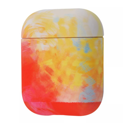 Чехол Watercolor case для Apple Airpods 1 / 2 White / Red 59070