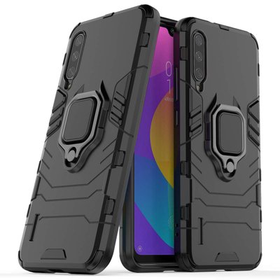 Противоударный чехол Transforme Ring для Xiaomi Mi 9 Lite / Mi CC9 Черный 36355