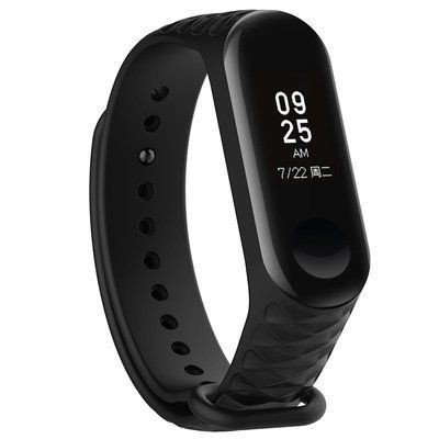 Ремешок Silicone Rhomb для Xiaomi Mi Band 5/6 Черный 52181