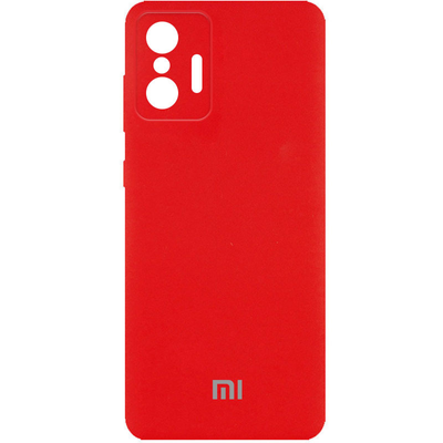 Чехол Silicone Full Camera AA для Xiaomi 11T / 11T Pro Красный / Red 80097