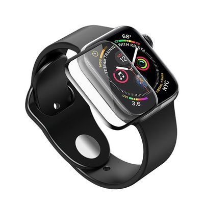 Защитное стекло Full Soft для Apple Watch 42mm Black 37923