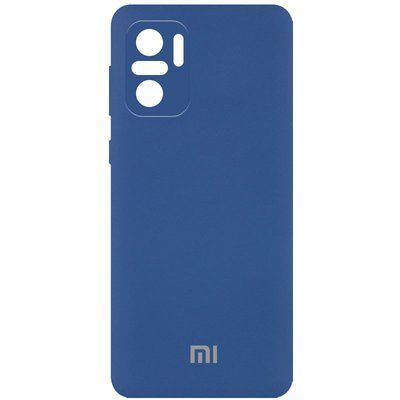 Чехол Silicone Cover Camera для Xiaomi Redmi Note 10 / Note 10s / Poco M5s Синий / Navy Blue 54744