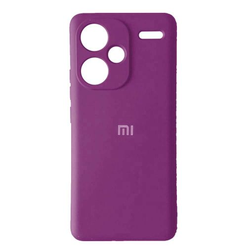 Чехол Silicone Case 360 с защитой камеры для Xiaomi Redmi Note 13 Pro+5G Black