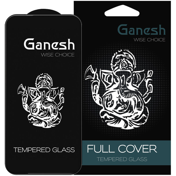 Защитное стекло 9H Ganesh Full для Iphone 15 / 14 Pro Black 80711