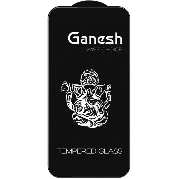 Защитное стекло 9H Ganesh Full для Iphone 15 / 14 Pro Black 80711