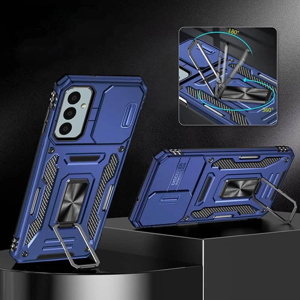 Протиударний чохол Camsh Army Ring Samsung Galaxy A36 / A56 Синій/Navy