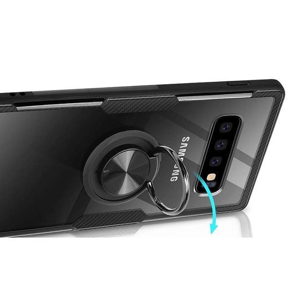 Чехол Din Crystal Magnet Ring для Samsung Galaxy S10 G973 Черный 55253