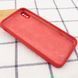 Чохол Silicone Case Square для Iphone X / XS Червоний / Camellia 53335 3