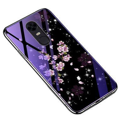 Чохол TPU+Glass Fantasy для Xiaomi Redmi 5 Plus Flowers 31395