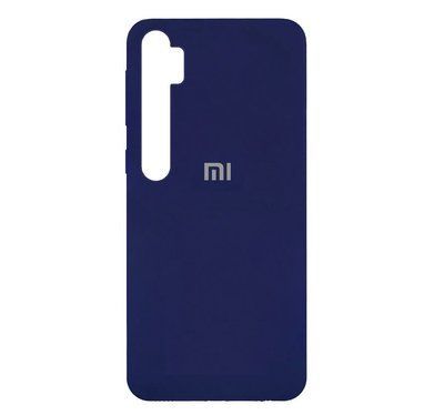 Чохол Silicone Cover для Xiaomi Mi Note 10 / Mi Note 10 Pro Синій / Dark Blue 38508