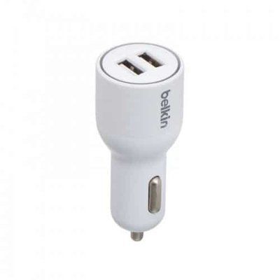 Автомобільний зарядний пристрій Belkin car charger 2USB / 4.2A White 37690