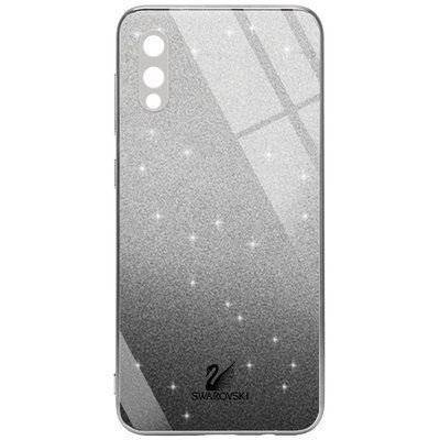 Чохол TPU+Glass Swarovski Full для Samsung Galaxy A02 Чорний 56022