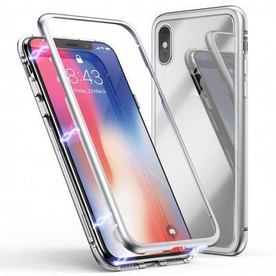 Чехол Magnet DeFabric 360 для Iphone X / XS Серебряный / Silver 68280