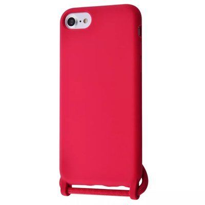 Чехол со шнурком WAVE Lanyard Case для Iphone 7 / 8 / SE 2020 Rose red 56283
