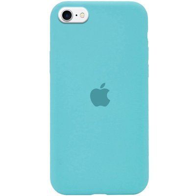 Чехол Silicone Case 360 для Iphone 7 / 8 / SE 2020 Бирюзовый / Marine Green 53169