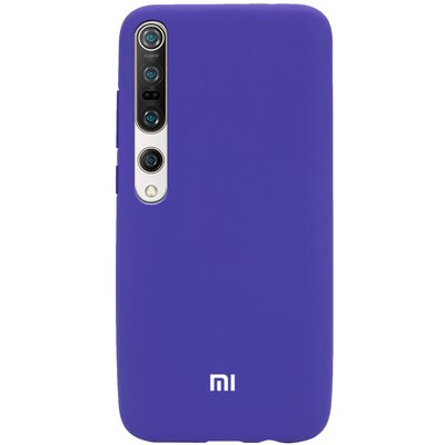 Чехол Silicone Cover для Xiaomi Mi 10 / Mi 10 Pro Фиолетовый / Purple 41504