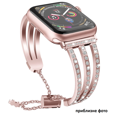 Ремінець Premium Stainless Steel Bangle для Apple Watch 38/40/SE 40/41 mm Rose Gold 86065