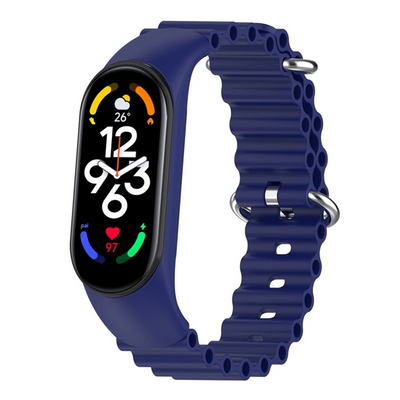 Ремінець Ocean Band для Xiaomi Mi Band 8/9/10 Blue