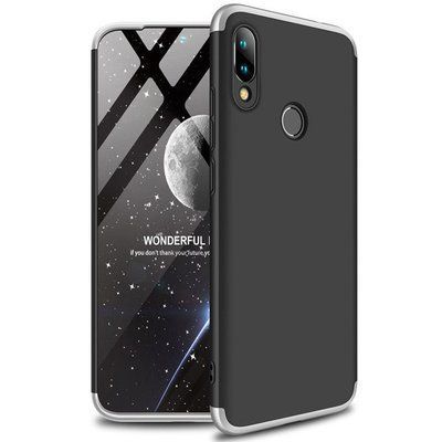 Чехол пластиковый GKK 360 для Xiaomi Redmi 7 Black / Silver 33912