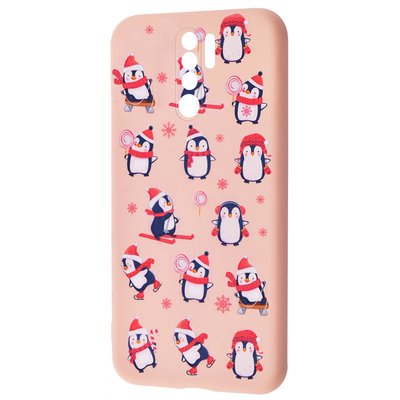 Чохол WAVE New Year для Xiaomi Redmi Note 8 Pro Penguins / Pink sand 48340