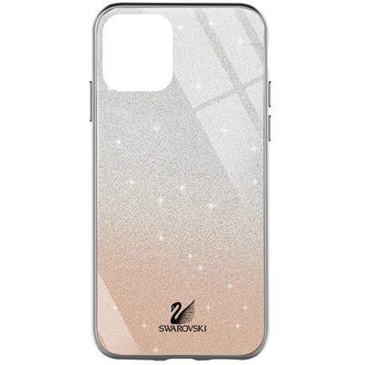 Чехол TPU+Glass с блестками Swarovski для Iphone 12 Pro Max Золотой 56072