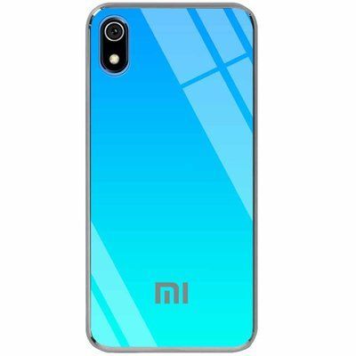 Чохол TPU+Glass Gradient Rainbow для Xiaomi Redmi 7A Блакитний 36633