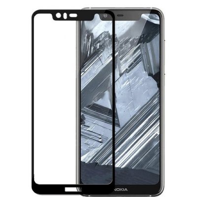 Защитное стекло Full Cover для Nokia 5.1 Plus / Nokia X5 Black 34384