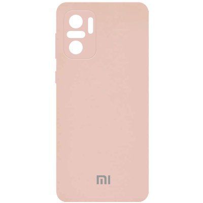 Чехол Silicone Cover Camera для Xiaomi Redmi Note 10 / Note 10s / Poco M5s Розовый / Pudra 54746