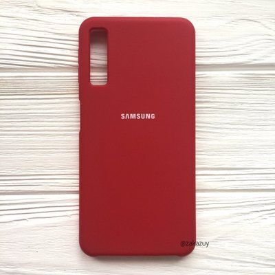 Чехол Silicone Case для Samsung Galaxy A7 2018 A750 Красный 32824