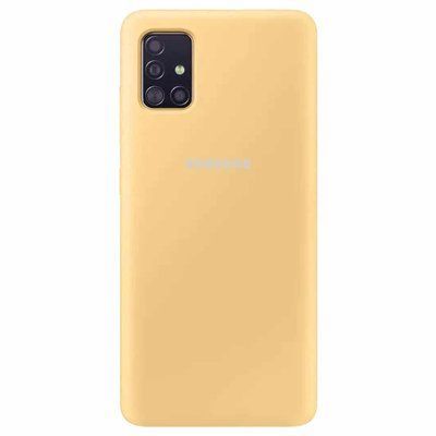 Чехол Silicone Cover для Samsung Galaxy A51 Золотой / Gold 39738