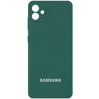 Чохол Silicone Full Camera AA для Samsung Galaxy A04 Зелений / Pine green 66777