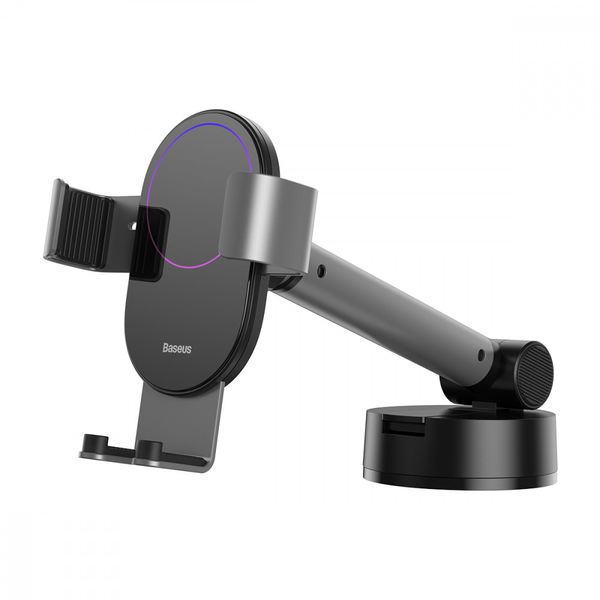 Автодержатель для телефона Baseus Simplism Gravity Car Mount With Suction Base Black 52382