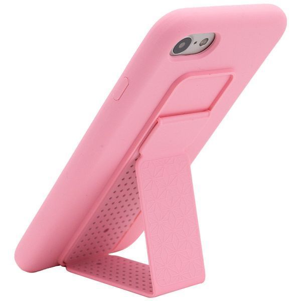 Чохол Silicone Hand Holder для Iphone 7 / 8 / SE 2020 Рожевий / Pink 57120