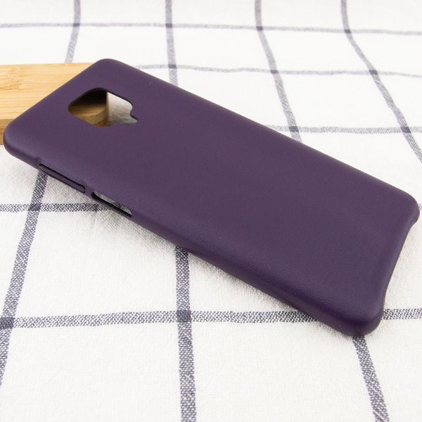 Защитный чехол Leather Case для Xiaomi Redmi Note 9s / Note 9 Pro / Note 9 Pro Max Фиолетовый 48111