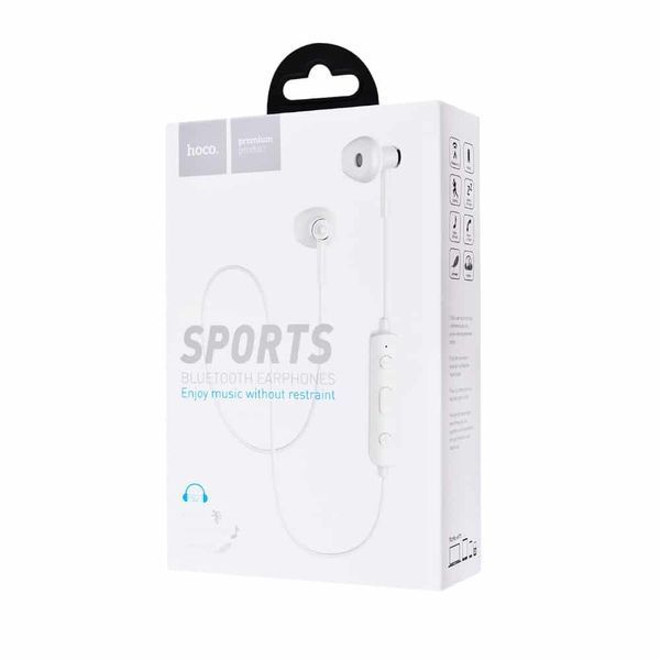Навушники Bluetooth Hoco ES21 Graceful Sports White 36904