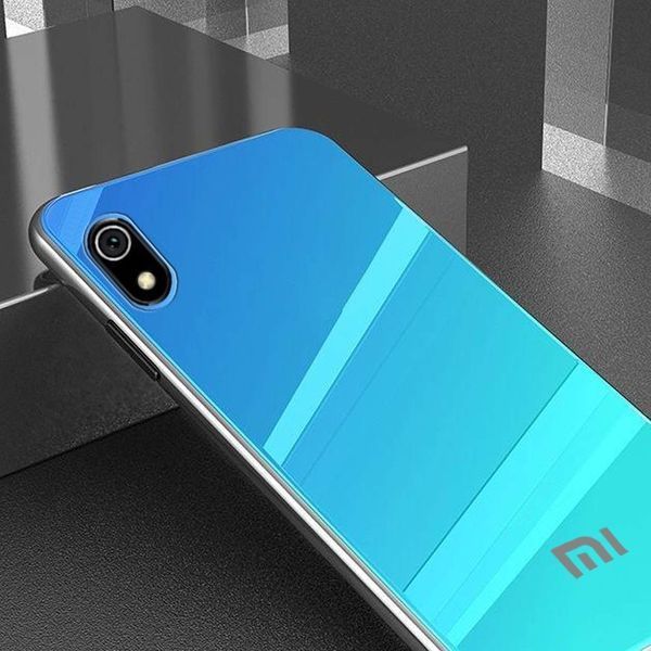 Чохол TPU+Glass Gradient Rainbow для Xiaomi Redmi 7A Блакитний 36633