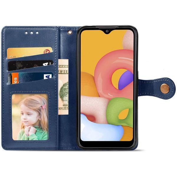 Чохол-книжка ETMA Gelan для Samsung Galaxy A03 Core Синій 61080