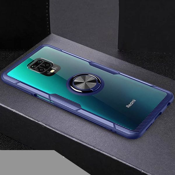 Чехол Din Crystal Magnet Ring для Xiaomi Redmi Note 9s / Note 9 Pro / Note 9 Pro Max Синий 44465