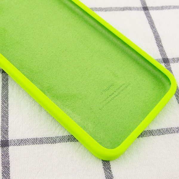 Чохол Silicone Case Square для Iphone 11 Салатовий / Neon green 53281