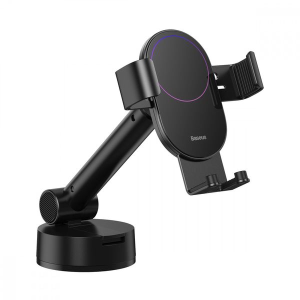 Автодержатель для телефона Baseus Simplism Gravity Car Mount With Suction Base Black 52382