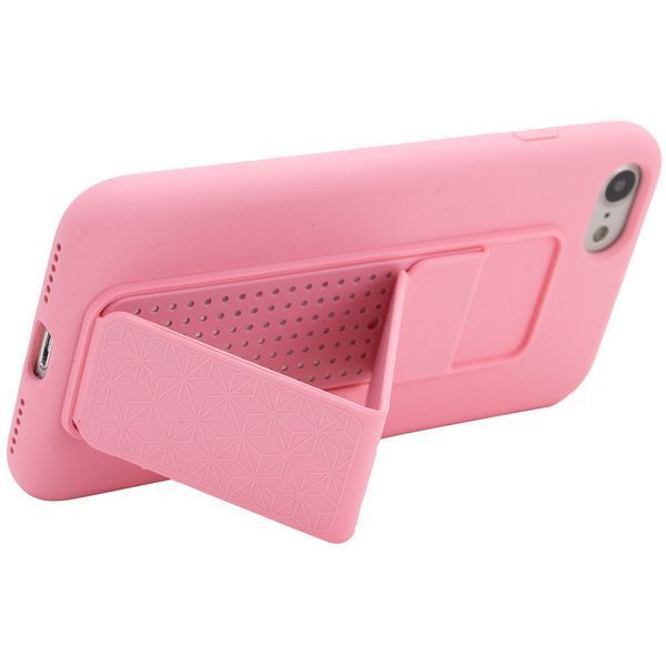 Чохол Silicone Hand Holder для Iphone 7 / 8 / SE 2020 Рожевий / Pink 57120