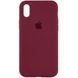 Чохол Silicone Case 360 для Iphone XR Бордовий / Plum 53249