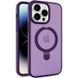 Чохол Metal Buttons MagSafe Colorful HQ Ring для Iphone 15 Pro Max Purple 84168 6