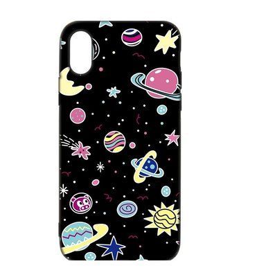 Чехол TOTO Pure для iPhone X / XS Space Planets Black 35297