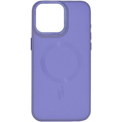 Чохол TPU+Glass Sapphire Midnight MagSafe для Iphone 15 Бузковий / Lilac 81220