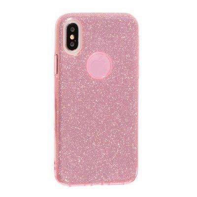 Чехол с блестками Shine для Iphone X / XS Розовый 33836