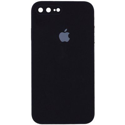 Чехол Silicone Case Square для Iphone 7 Plus / 8 Plus Black 60736