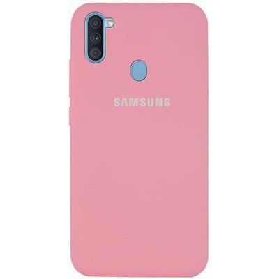 Чохол Silicone Cover для Samsung Galaxy A11 / M11 Рожевий / Pink 42292