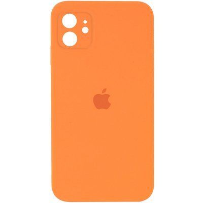 Чохол Silicone Case Square для Iphone 11 Помаранчевий / Papaya 53282