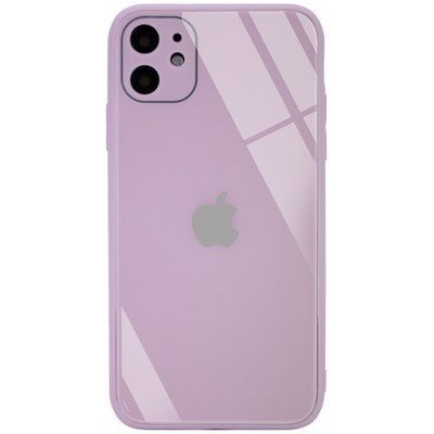 Чохол TPU+Glass GLOSSY Logo Сamera для Iphone 11 Рожевий / Pink Sand 50652